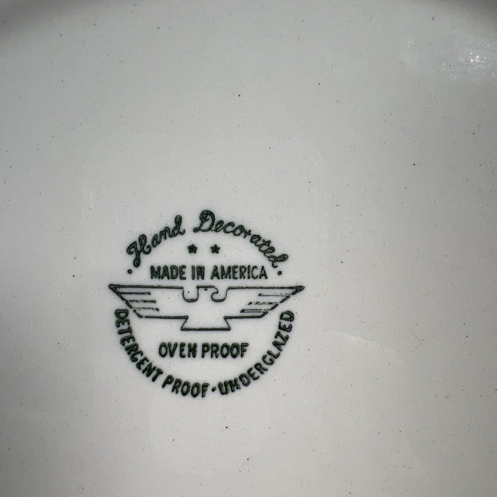 Vintage Marcrest Stetson Swiss Alpine Chalet 11 5/8" Round Chop Plate Platter - Picture 3 of 10